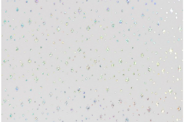 Tüll "Elsa" mit Glitzersternen, weiß, 0,5 m